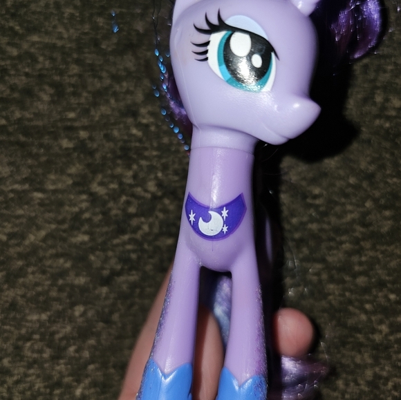 My Little Pony PRINCESS LUNA Brushable Glitter Hair 4" Figure 2016 Hasbro - Picture 4 of 4